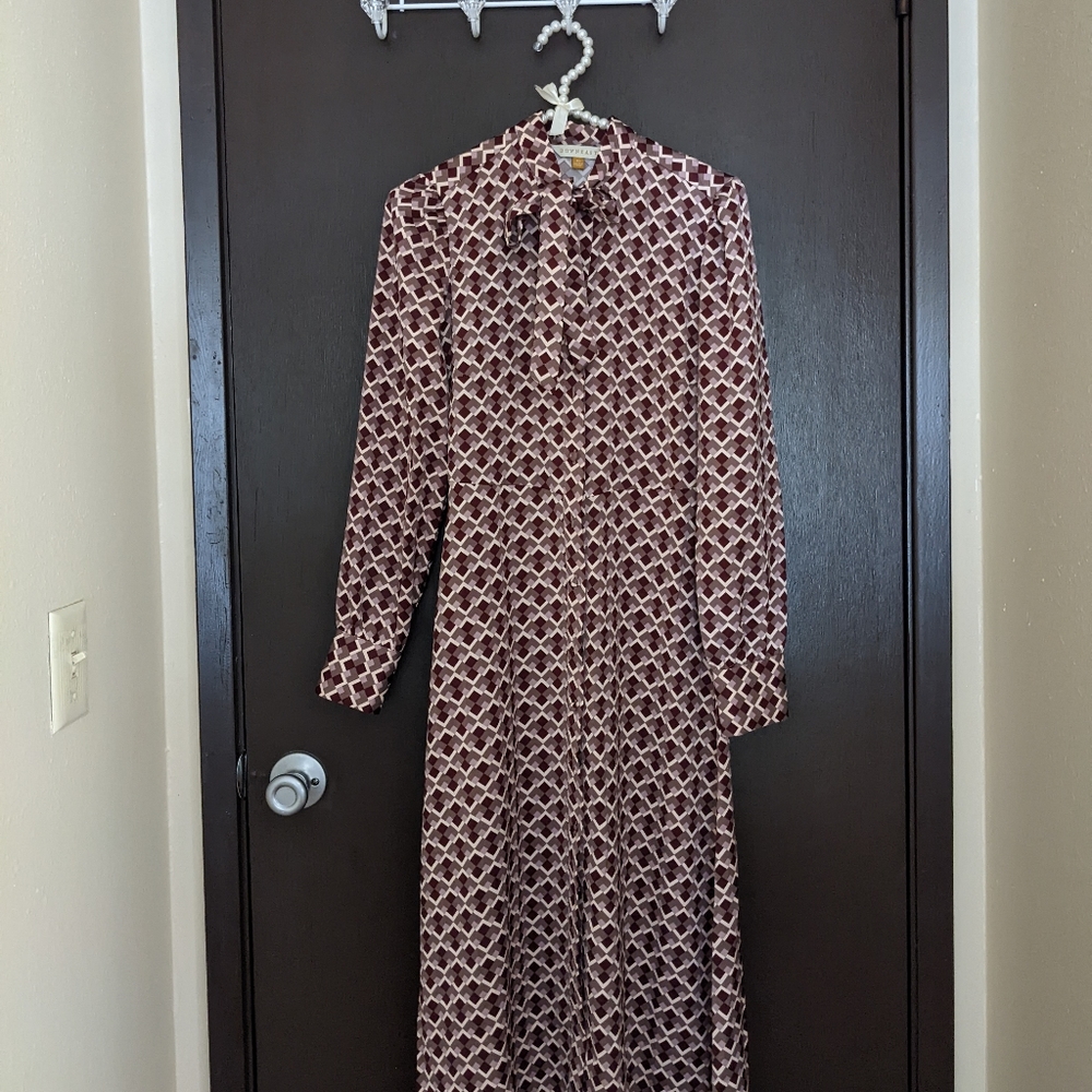 Down East Midi Satin Dress